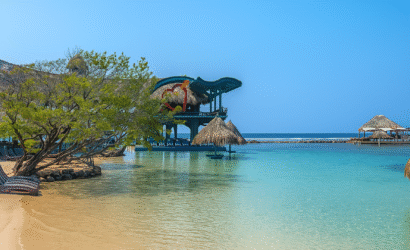 Little French Key Roatan private island beach all inclusive turquoise water palm trees lunch drinks hammocks